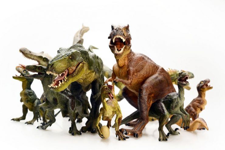 Toy dinosaurs